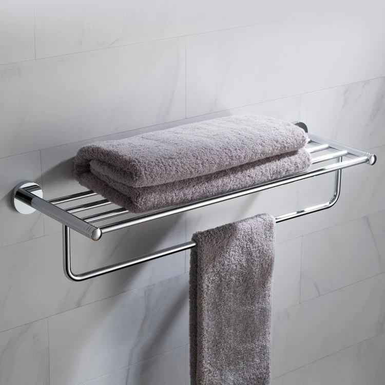 Elie Bathroom Shelf with Towel Bar - Frankwebs