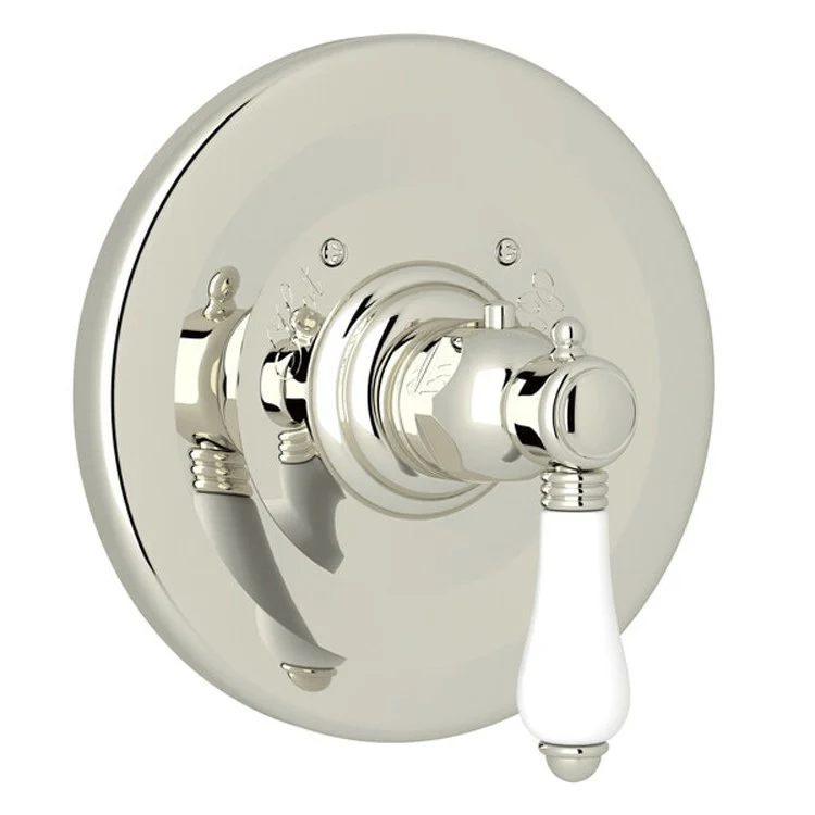 Thermostatic Trim Less Volume Control 1 Porcelain Lever Polished Nickel 3/4 Inch 12 Gallons per Minute - Frankwebs