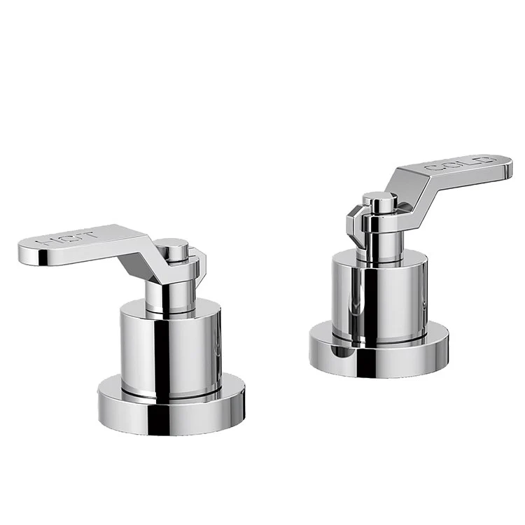 Handle Kit Litze Zinc 2 Industrial Lever Brilliance Luxe Steel ADA for Roman Tub - Frankwebs