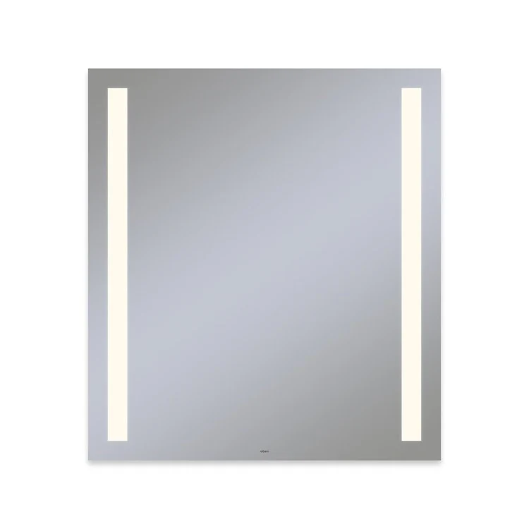 Bathroom Mirror Vitality Column Light Pattern Rectangular 36W x 40H Inch Wall Mount Defogger Included and Color Temperature 3000 Kelvin Warm White Light - Frankwebs