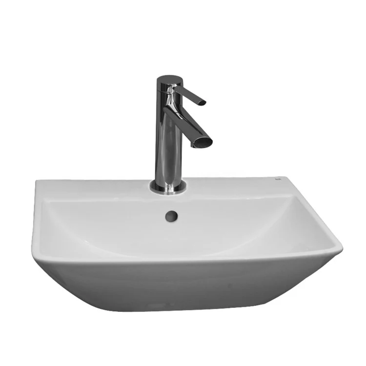 Lavatory Sink Summit 400 Wall Hung 15-3/4 Inch Rectangle White - Frankwebs