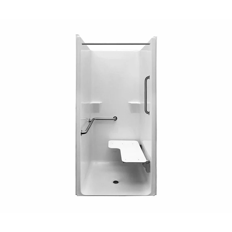 Shower MXQSI-3682-BF 0.625 Inch ADA RRF Alcove 1 Piece White 42 x 37 Inch ADA AcrylX Left Valve Wall Right Hand Seat 42 Inch ADA - Frankwebs