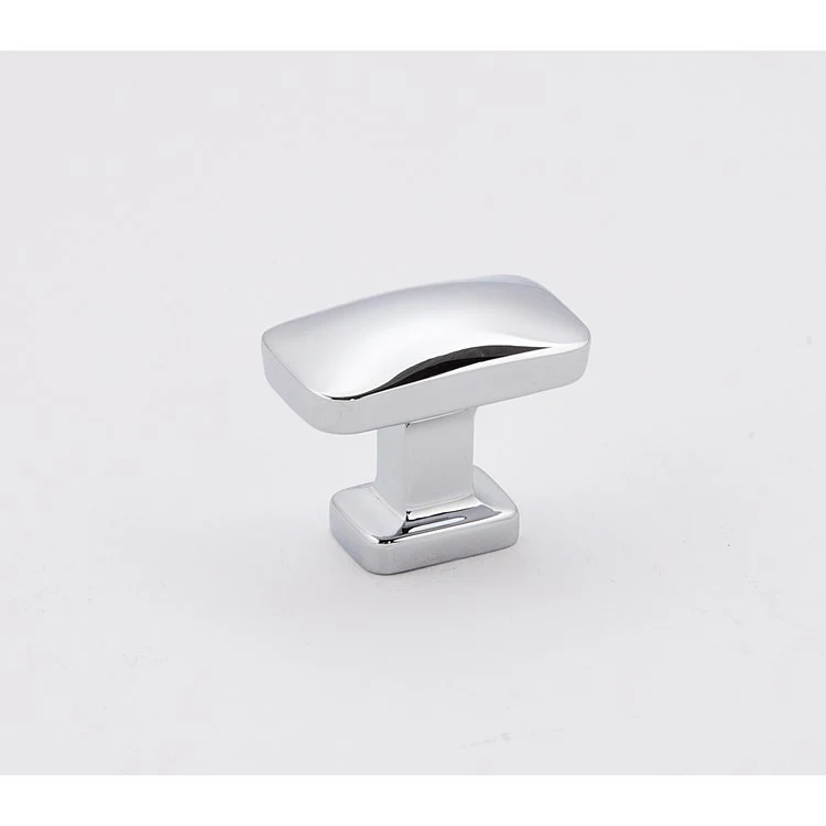 Knob Cloud Rectangle Unlacquered Brass Brass 1-1/4 Inch 1 Inch 11/16 Inch - Frankwebs