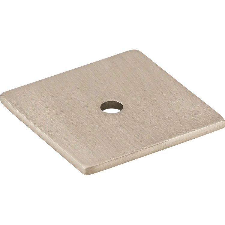 Knob Backplate Sanctuary Square Brushed Satin Nickel 1-1/4 Inch 1 Hole Zinc Alloy - Frankwebs