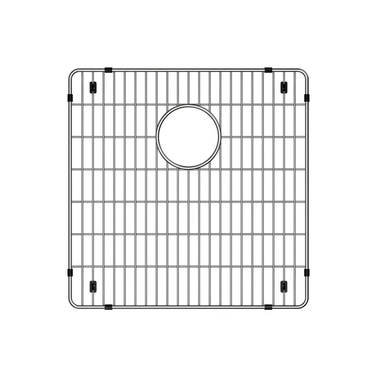 Sink Grid Crosstown Bottom Grid 16.5 x 16.5 Inch Polished Stainless Steel - Frankwebs