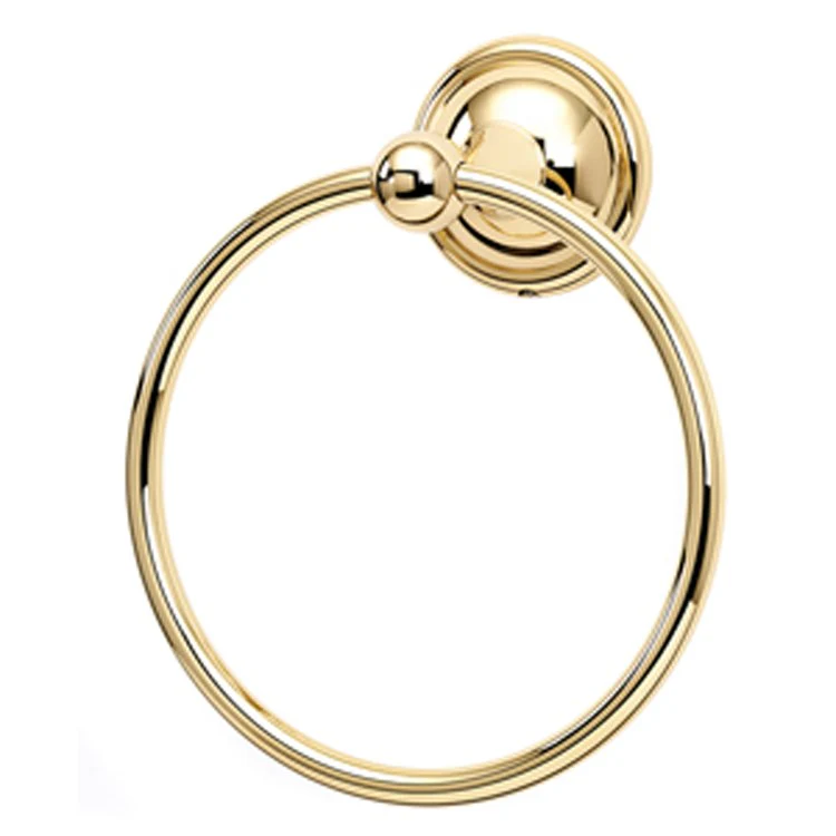 Towel Ring Yale Bath 6 Inch Unlacquered Brass 3-1/8 Inch - Frankwebs