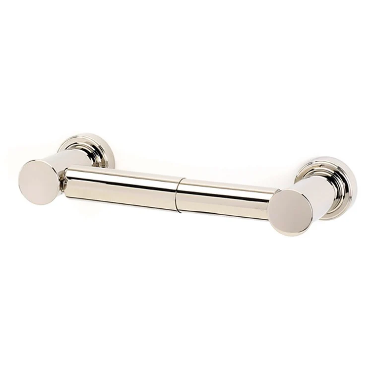 Toilet Paper Holder Infinity Bath Satin Nickel Brass 6-1/4 to 8-3/4 Inch 2-13/16 Inch Wall Mount - Frankwebs