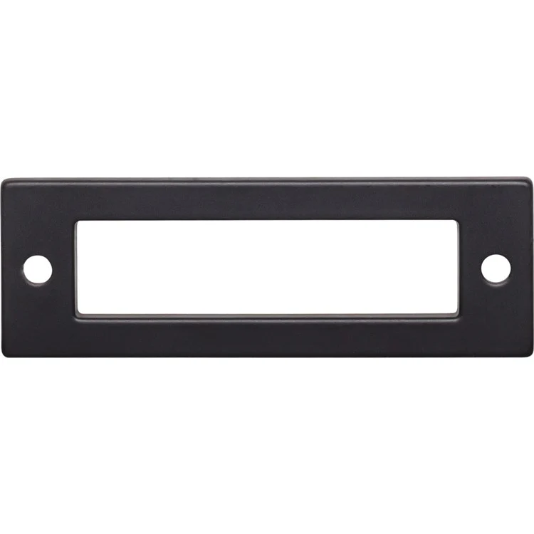 Pull Backplate Lynwood Hollin Rectangle Flat Black 3 Inch 1 Hole Zinc Alloy - Frankwebs