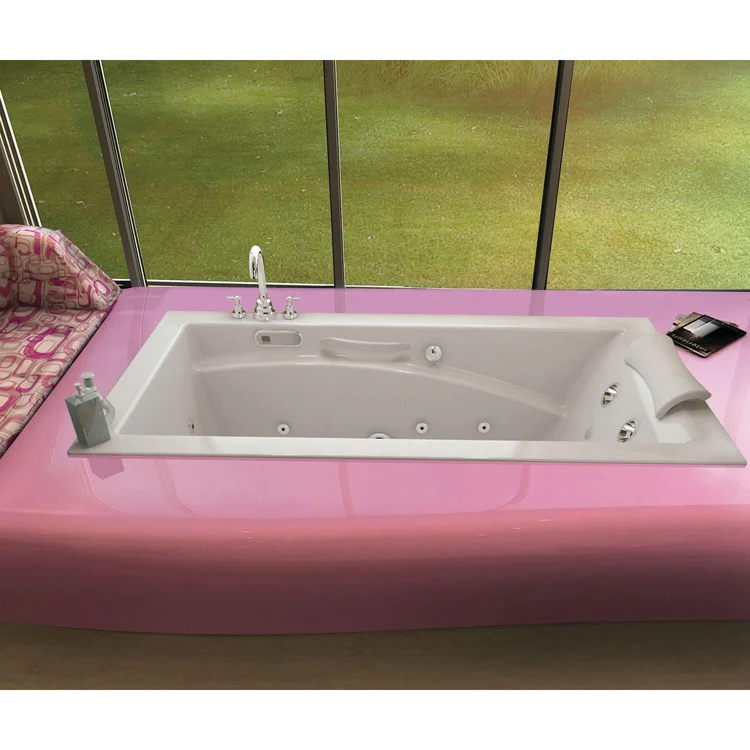 Tub Optik 65-3/4 x 36 x 21-1/8 Inch Alcove Left White Acrylic - Frankwebs