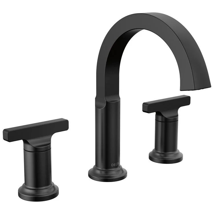 Lavatory Faucet Tetra Widespread 4-16 Inch Spread 2 Lever ADA WaterSense Matte Black 1.2 Gallons per Minute - Frankwebs