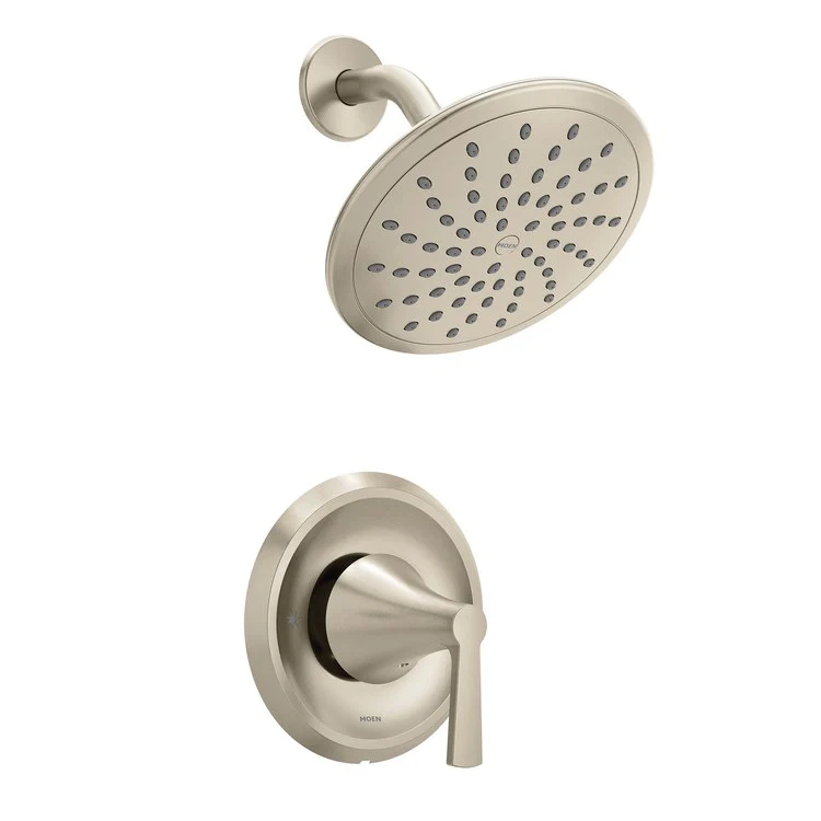 Shower Trim Jase Posi-Temp Eco-Performance 1 Lever Brushed Nickel ADA 1.75 Gallons per Minute Rainshower - Frankwebs