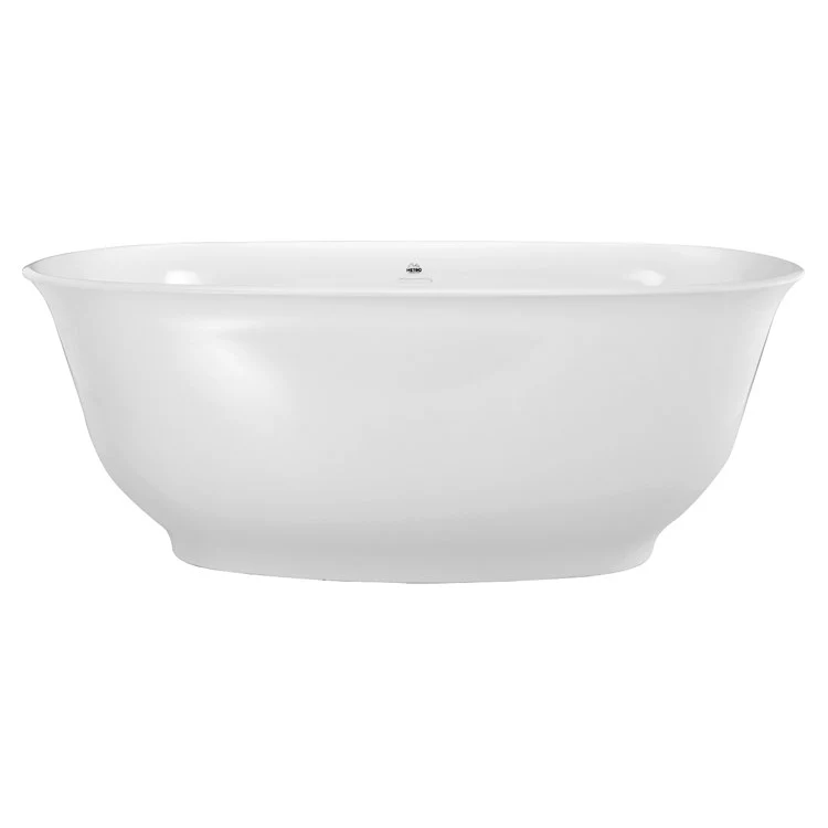 Air Tub Metro Collection Liberty Freestanding White Oval Hydroluxe SS 63 x 32 x 24 Inch - Frankwebs