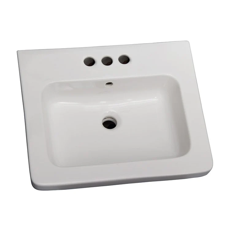 Lavatory Sink Resort 650 Wall Hung 25-5/8 Inch 4 Inch Spread White - Frankwebs