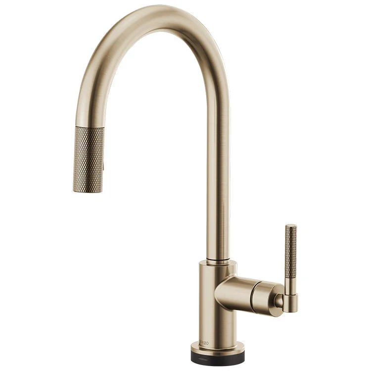 Litze Single Handle SmartTouch Pull Down Faucet with High-Arc Spout/Knurled Handle - Frankwebs