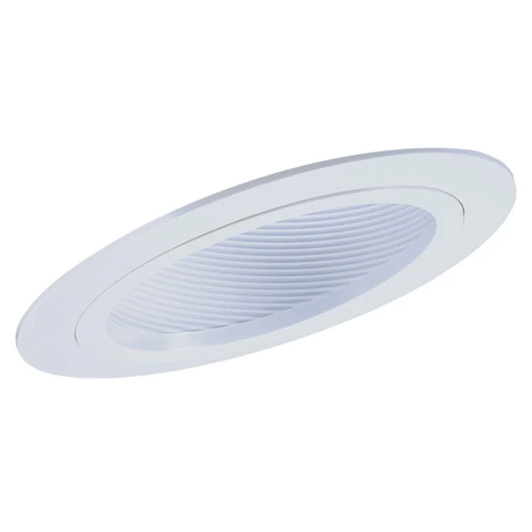 Sloped Trim Recessed Trims White Trim/Baffle 4.75H Inch Aluminum/Plastic - Frankwebs