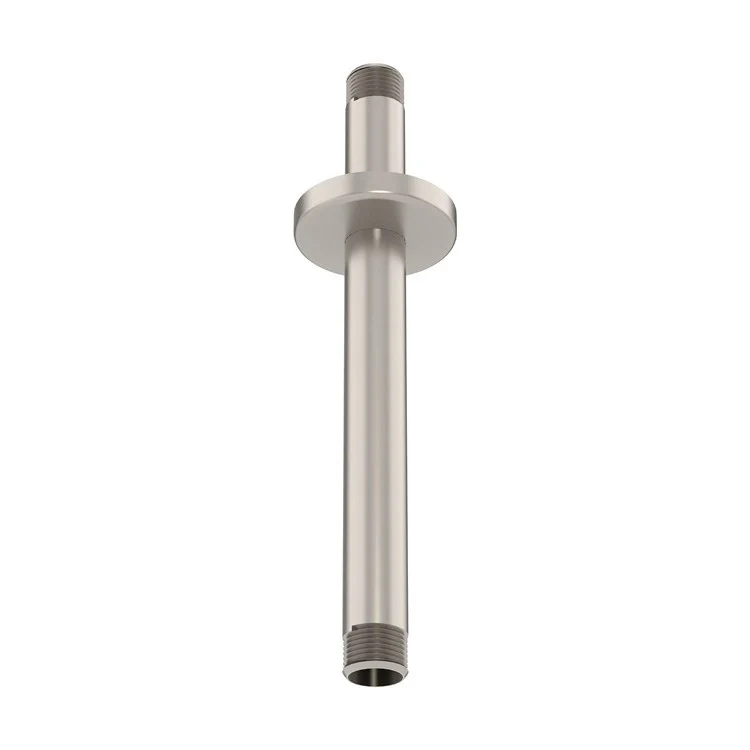 Shower Arm Rain with Flange Polished Chrome 8 Inch 1/2 Inch NPT Brass Ceiling Mount - Frankwebs