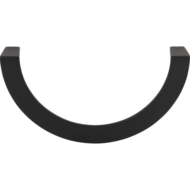 Drawer Pull Atlas Roundabout Matte Black Zinc Alloy 5-1/16 Inch 5-1/2 Inch - Frankwebs