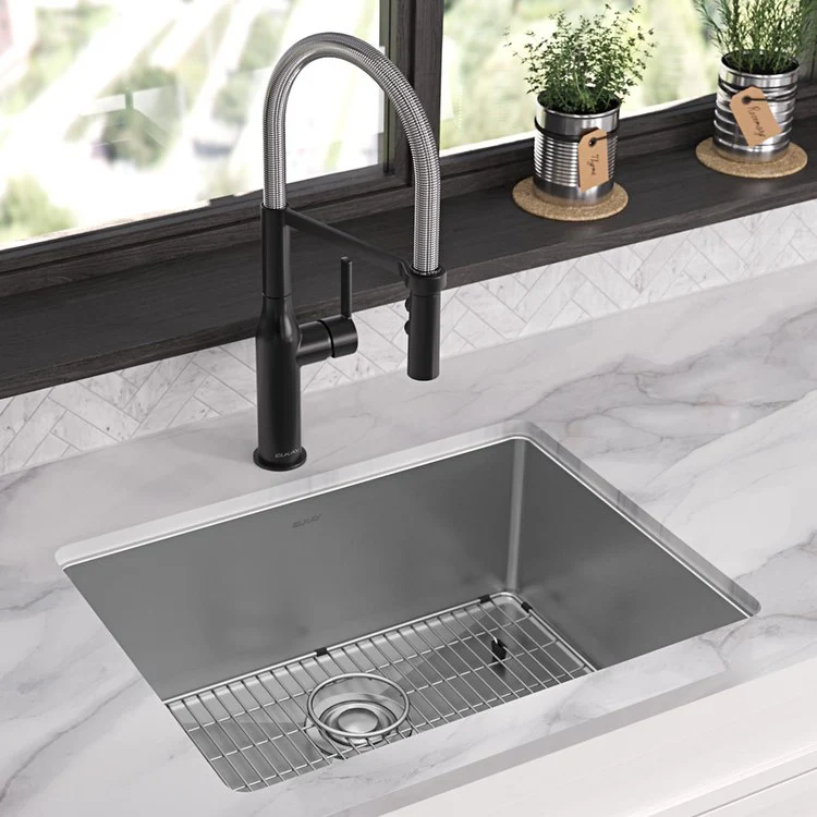 Kitchen Sink Crosstown 25 x 22 Inch Single Bowl 1 Hole Polished Satin Drop-In Undermount - Frankwebs