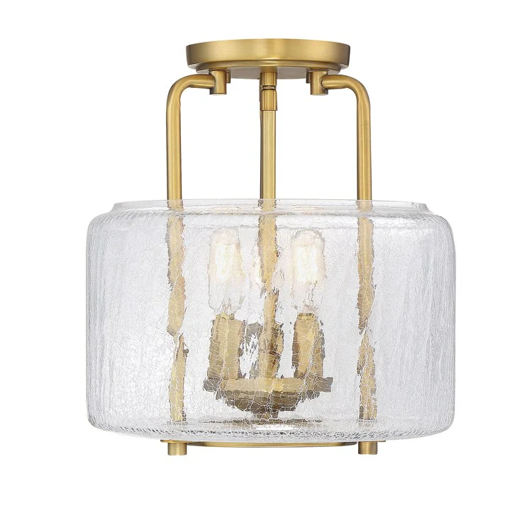 Avalon Three-Light Semi-Flush Mount Ceiling Fixture - Frankwebs