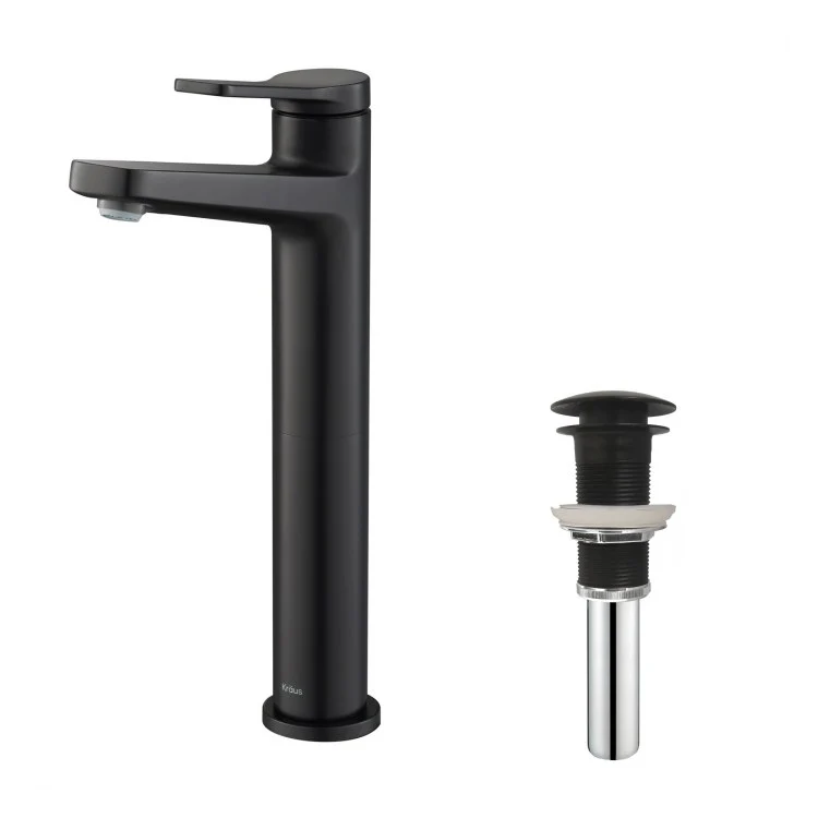 Indy Single Handle Vessel Bathroom Faucet with Pop-Up Drain - Frankwebs
