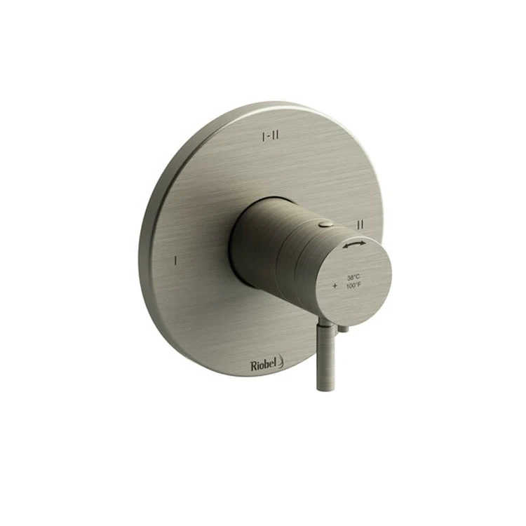 Thermostatic and Pressure Balance Valve Trim Sylla 1/2 Inch Round 2-Way 3 Function 1 Lever Chrome ADA - Frankwebs
