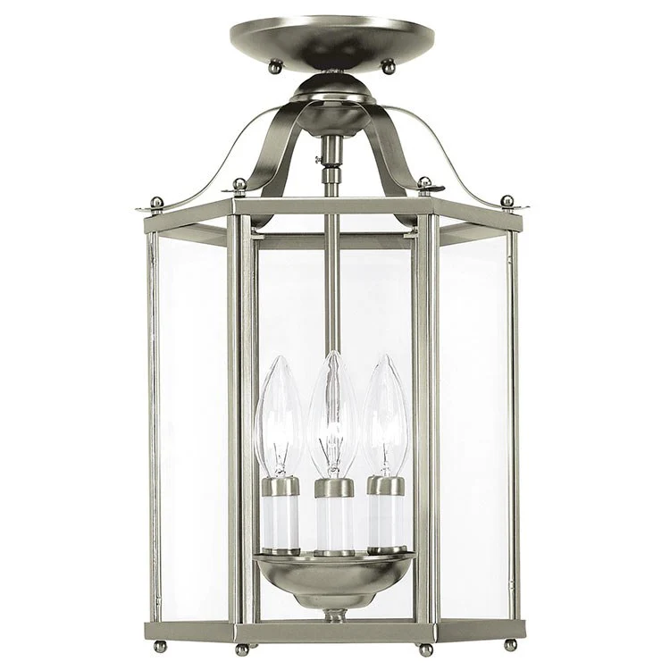 Bretton Three-Light LED Convertible Semi-Flush Mount Ceiling Fixture/Pendant - Frankwebs