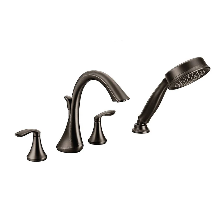 Eva Two Handle Roman Tub Faucet with Handshower - Frankwebs