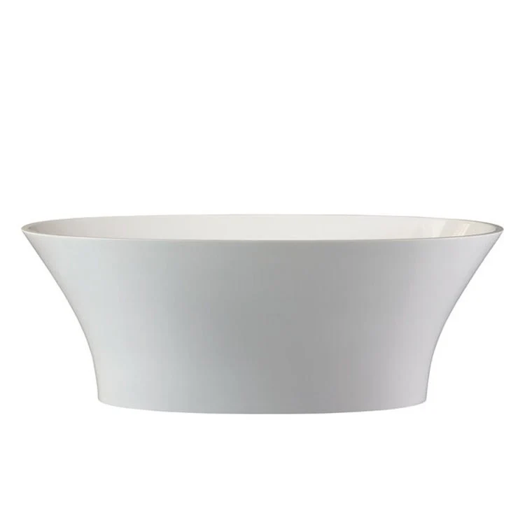 Freestanding Tub Ionian 67 x 32 Inch Overflow Center Drain Standard White Gloss Oval - Frankwebs