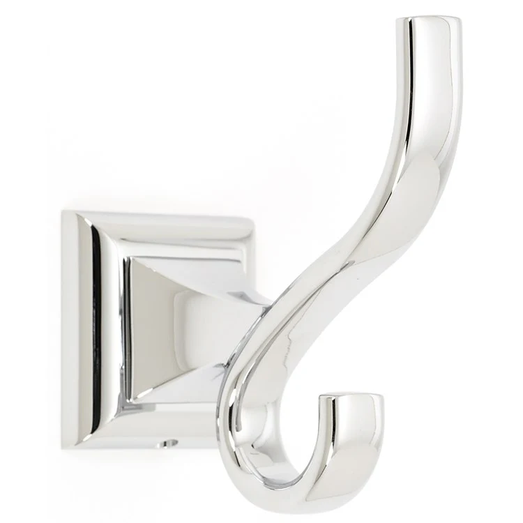 Robe Hook Manhattan Bath Universal Polished Nickel 4 Inch 3-3/8 Inch Wall Mount Brass - Frankwebs