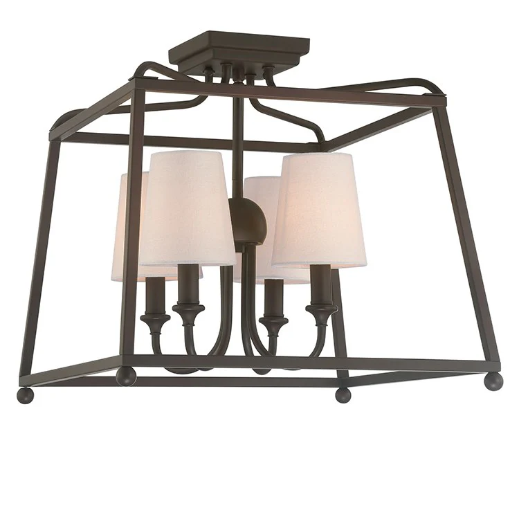 Sylvan Four-Light Semi-Flush Mount Ceiling Fixture - Frankwebs