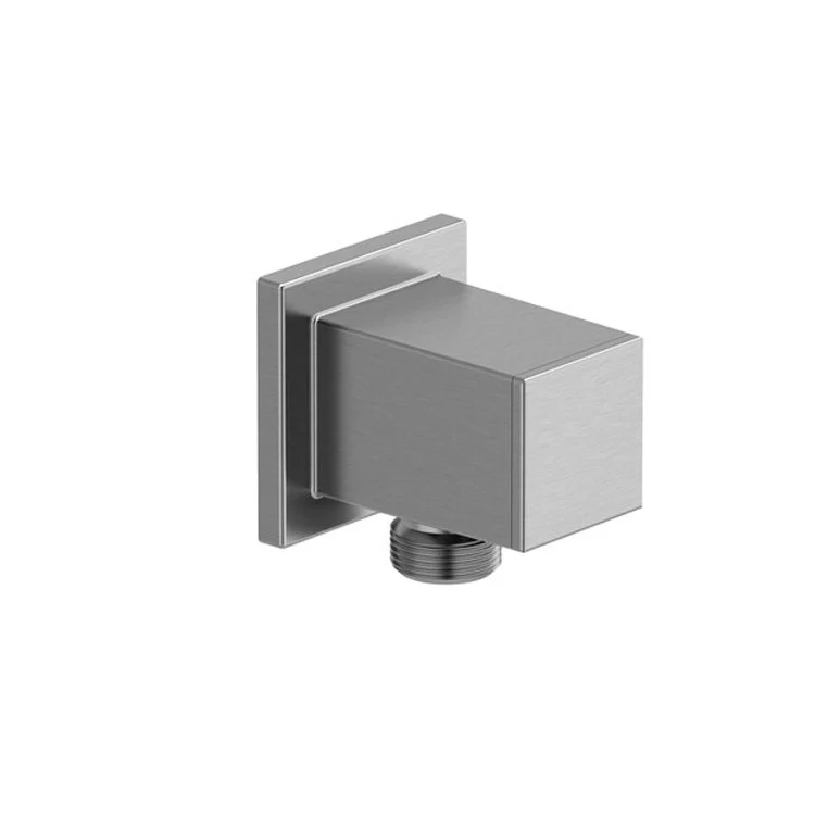 Handshower Elbow Outlet Square 2-1/4 Inch Brass Brushed Nickel 1/2 Inch - Frankwebs