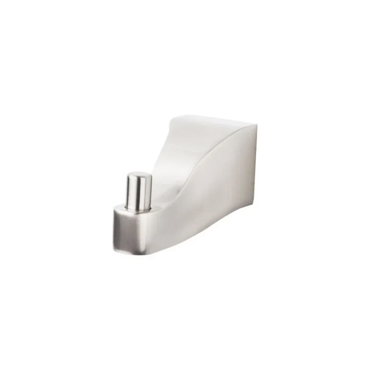Aqua Single Robe Hook - Brushed Satin Nickel - Frankwebs