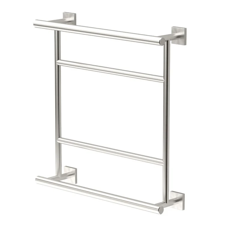Towel Rack Square Spa Rack Satin Nickel Metal 20.75 Inch - Frankwebs