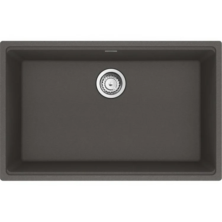 Kitchen Sink Maris 30 x 19 Inch 1 Bowl Slate Grey Undermount Rectangular Granite - Frankwebs