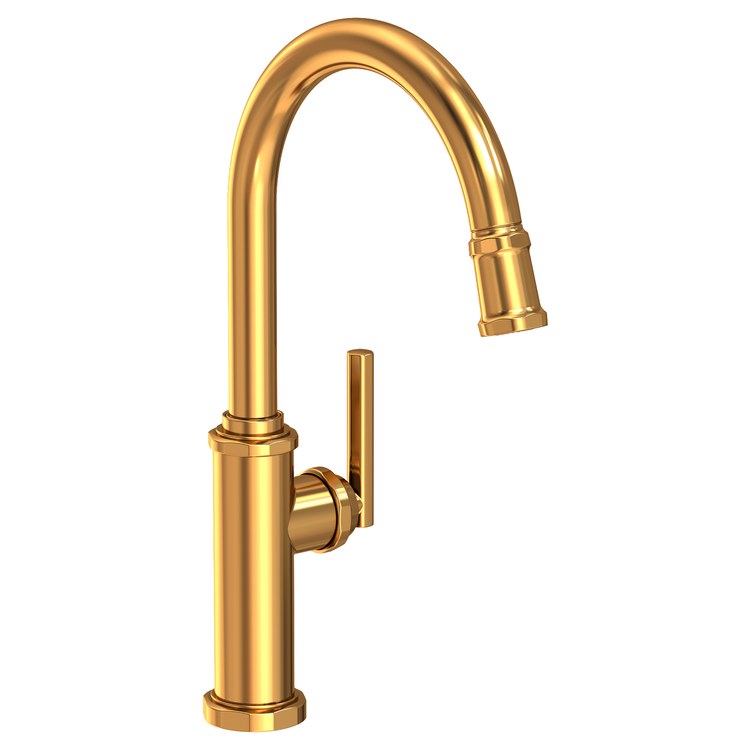 Kitchen Faucet Heaney 1 Lever ADA Matte White Pull Down Spout Height 10-3/4 Inch 1.8 Gallons per Minute - Frankwebs