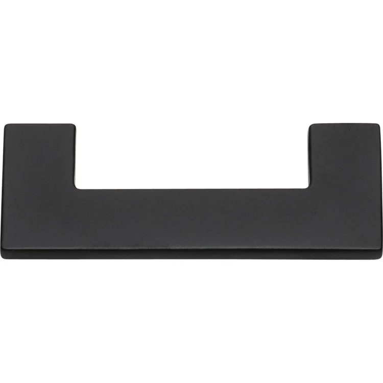 Drawer Pull Atlas U Turn Matte Black Zinc Alloy 2-1/2 Inch 3-1/8 x 1-1/4 Inch - Frankwebs