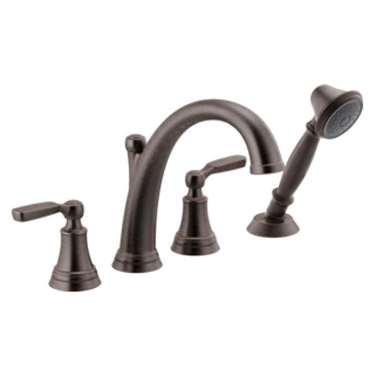 Roman Tub Trim Woodhurst with Handshower Venetian Bronze WaterSense ADA 4 Hole - Frankwebs