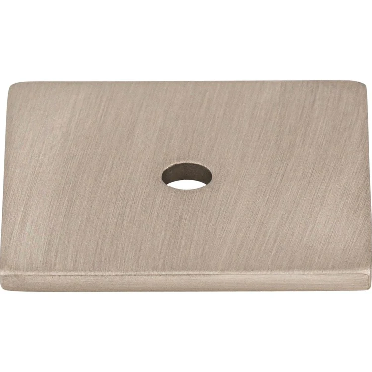 Knob Backplate Sanctuary Square Brushed Satin Nickel 1-1/4 Inch 1 Hole Zinc Alloy - Frankwebs