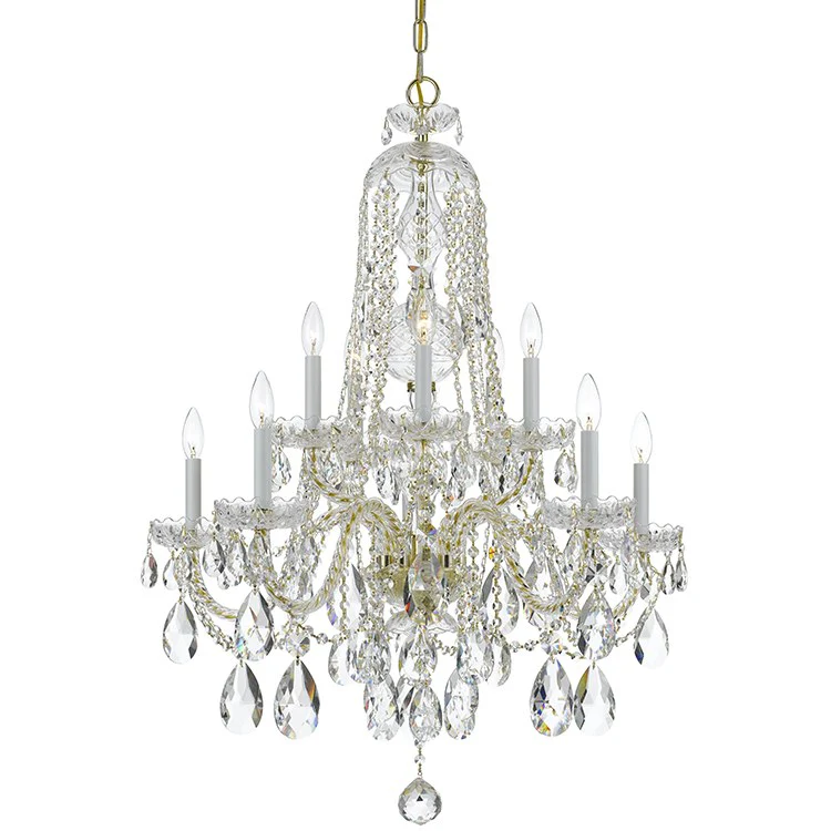 Traditional Crystal Ten-Light Chandelier - Frankwebs