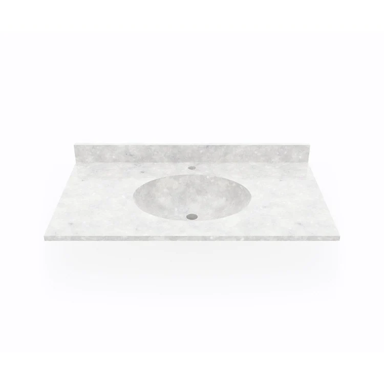 Vanity Top Ellipse 37 x 22 Inch ADA Ice Swanstone - Frankwebs