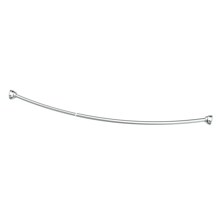 Shower Rod Curved Chrome 72 Inch Metal - Frankwebs
