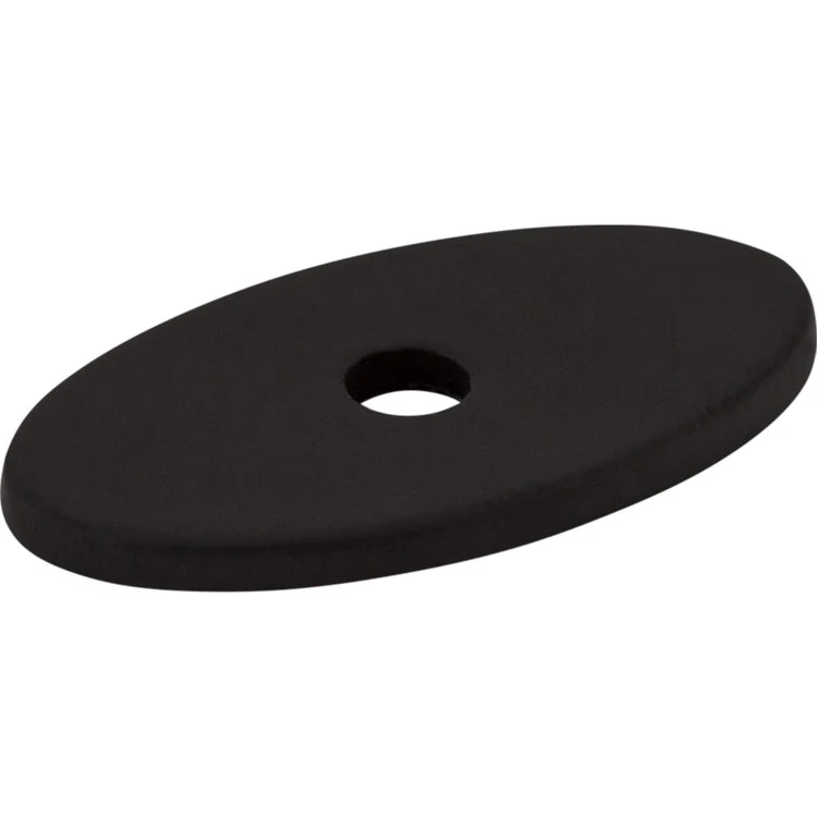 Backplate Sanctuary Oval 1-1/4 Inch Flat Black Steel TK58BLK - Frankwebs