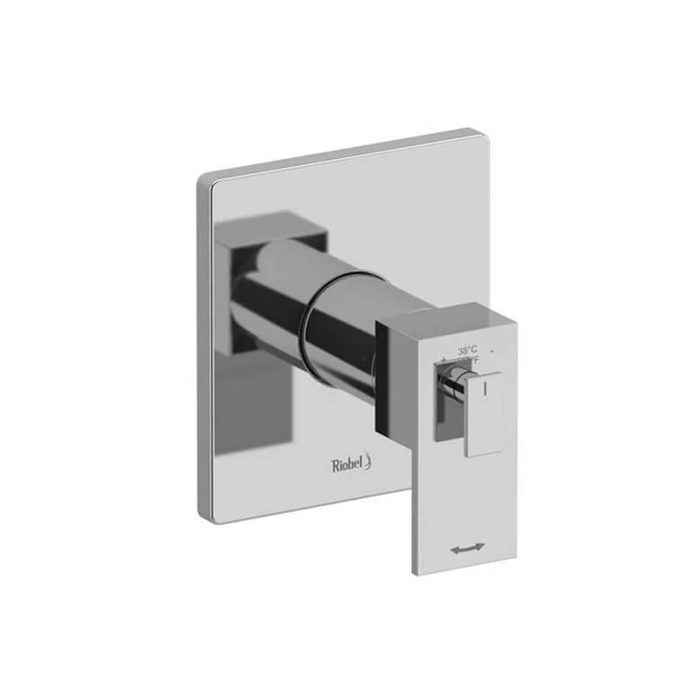 Thermostatic and Pressure Balance Valve Trim Kubik 1/2 Inch Rectangular 2-Way No Share 3 Function 1 Lever Chrome ADA 6.3 Gallons per Minute - Frankwebs