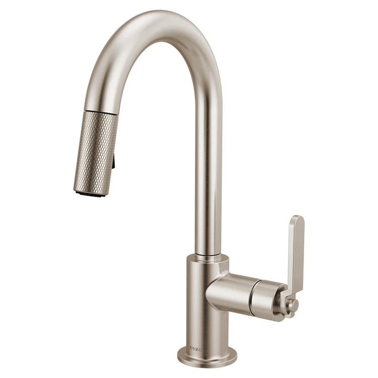 Prep Faucet Litze 1 Industrial Handle ADA Brilliance Luxe Gold Pull Down Dual Function Arc 360 DEG Swivel 1.8 Gallons per Minute - Frankwebs