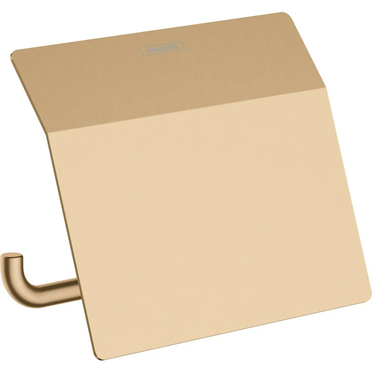 Toilet Paper Holder AddStoris Euro with Cover Brushed Bronze Metal 4-9/16 Inch Wall Mount - Frankwebs