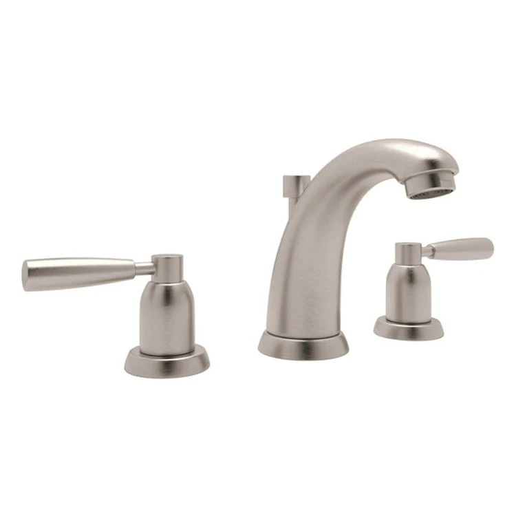 Lavatory Faucet Holborn 2 Lever Satin Nickel 1.2 Gallons per Minute Fixed High Neck Spout - Frankwebs