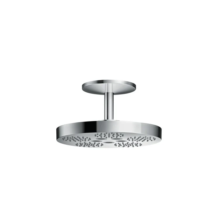 Showerhead One 280 2 Functions with Ceiling Connector Chrome 11-1/8 Inch 1.75 Gallons per Minute PowderRain Rain - Frankwebs