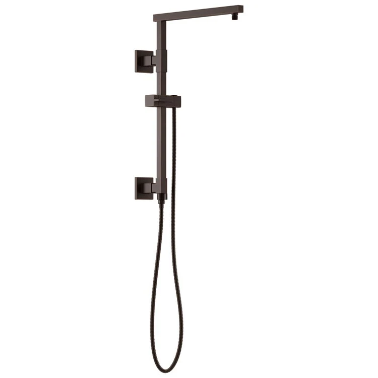Shower Column Universal Showering European Square Matte Black 18 Inch - Frankwebs
