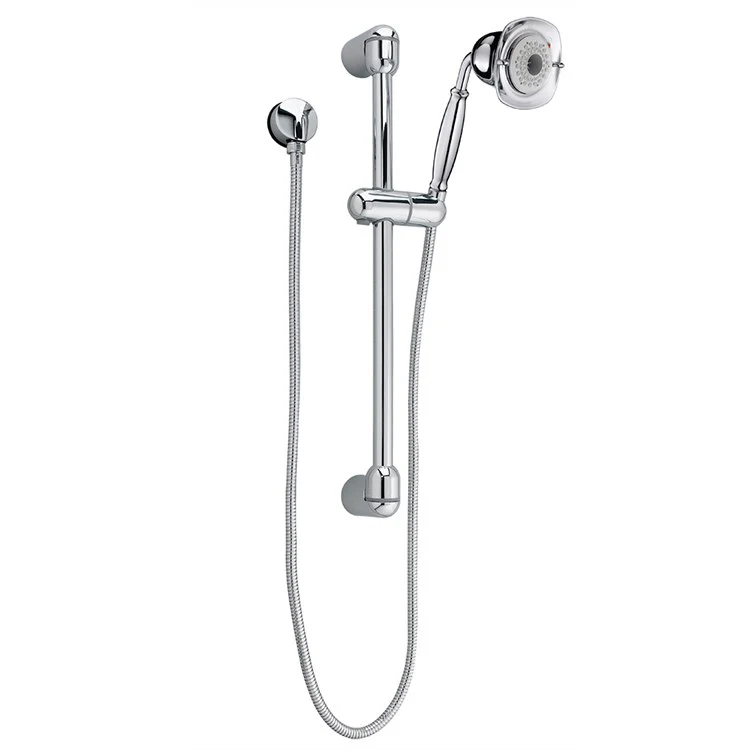 FloWise Square Transitional Three-Function Handshower with Slide Bar Kit - Frankwebs