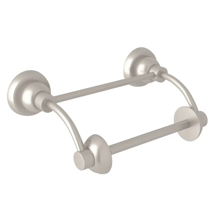 Toilet Paper Holder Holborn Pivot Bar Satin Nickel Brass 6.25 Inch 4 Inch Wall Mount - Frankwebs